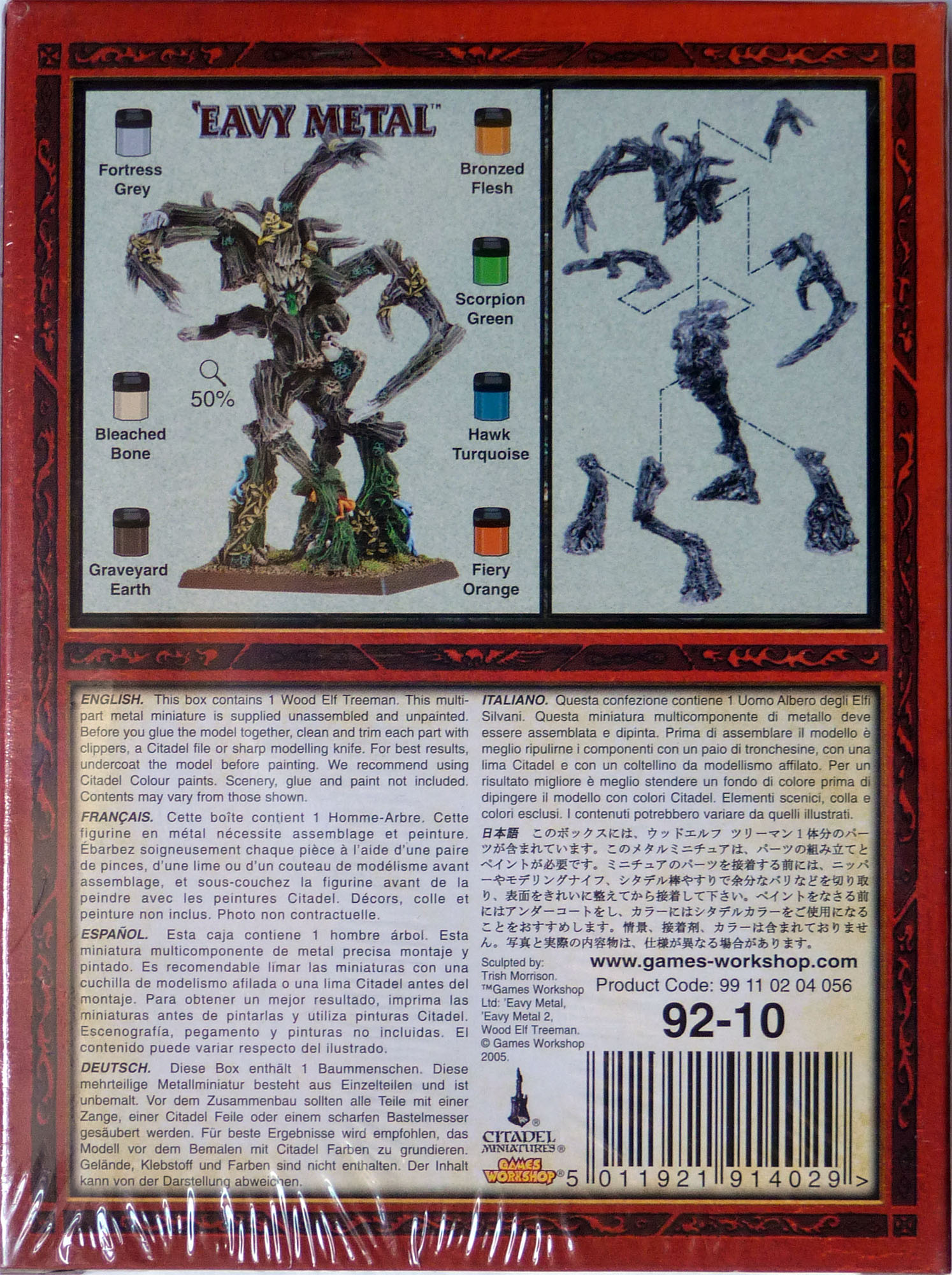 Figurine Warhammer Metal - Wood Elf Treeman - Elfes Sylvains - Dépeint